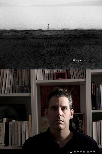 visuel de l'album d 'Errances eT protrait de Pascal Bouaziz